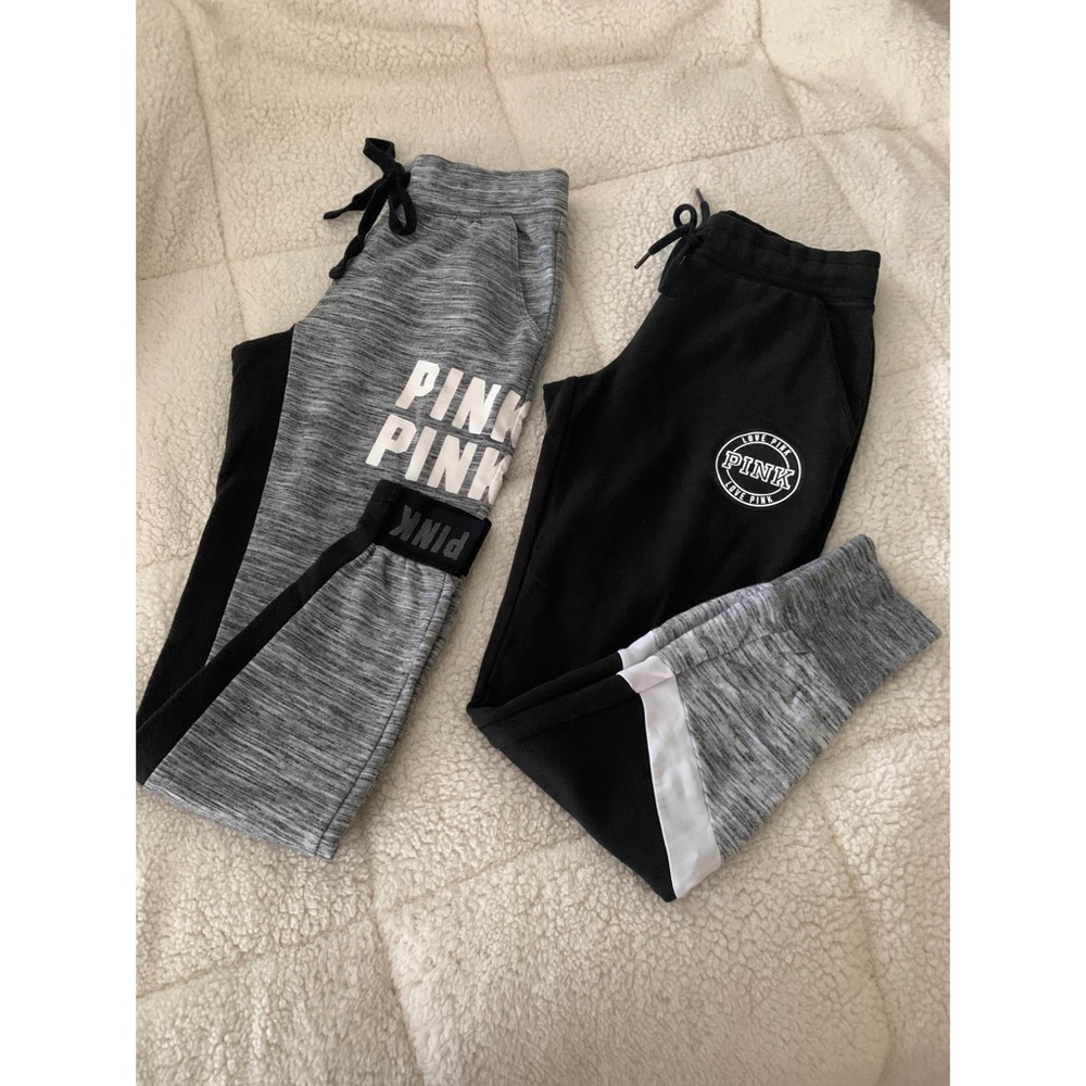 ‼️SOLD‼️ 2 PINK Victoria’s Secret Joggers